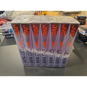 JVC XR VHS T-120 Tapes Lot Of 7 NIP New Sealed